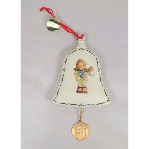 Hummel, Goebel Other - M.J. Hummel Annual Ornament 2008 Bell-Shaped "Ring In The Season"